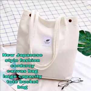 Brand new Corduroy large capacity tote bag